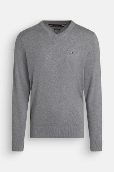 TOMMY HILFIGER - Strickpullover grau