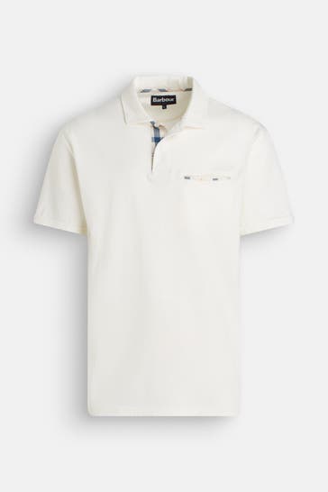 BARBOUR Polo-Shirt weiß