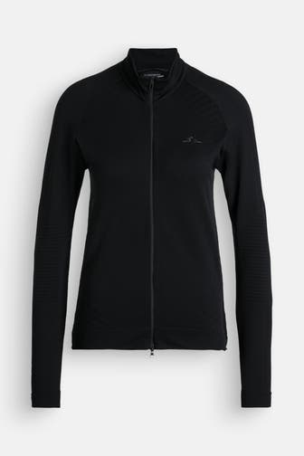 J.LINDEBERG SPORTSWEAR Sweatjacke 'Elowen' schwarz