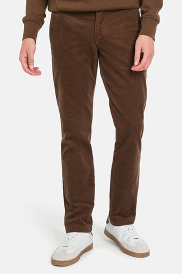 TOMMY HILFIGER Cordhose 'Denton' dunkelbraun