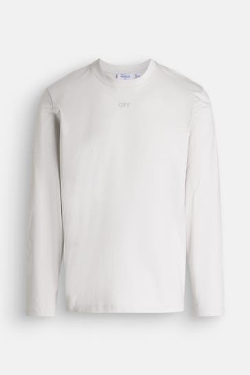 OFF-WHITE Longsleeve steingrau