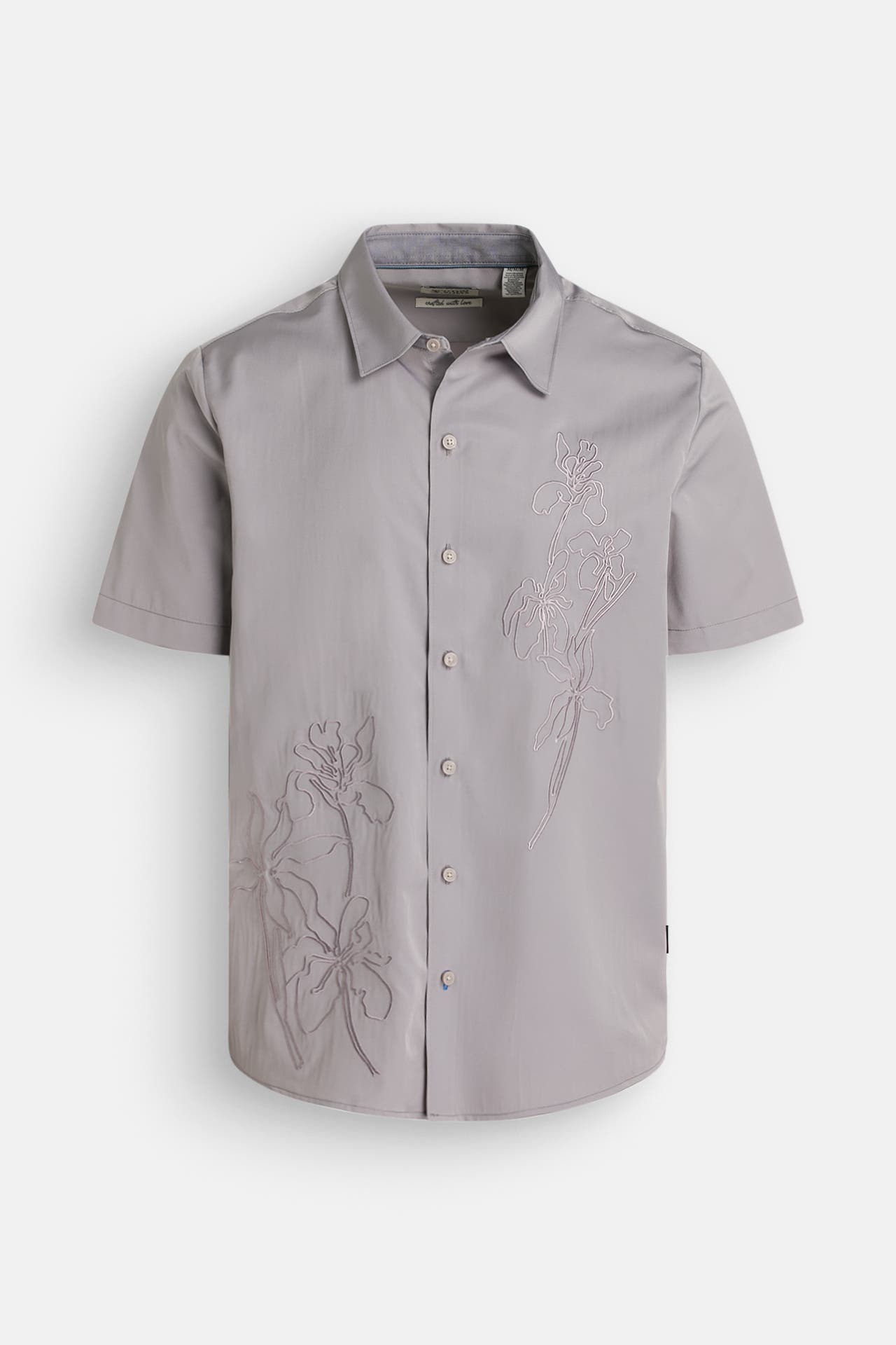SCOTCH & SODA Kurzarmhemd grau Regular Fit, Bild 1