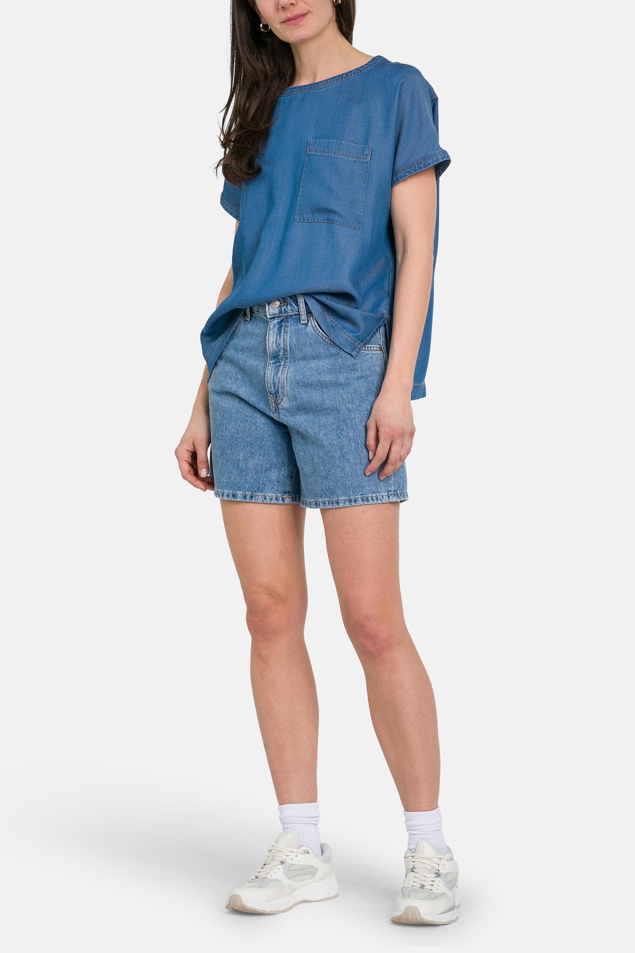 MARC O'POLO Denim-Blusentop blau, Bild 1