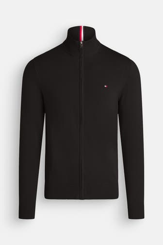 TOMMY HILFIGER Strickjacke schwaz