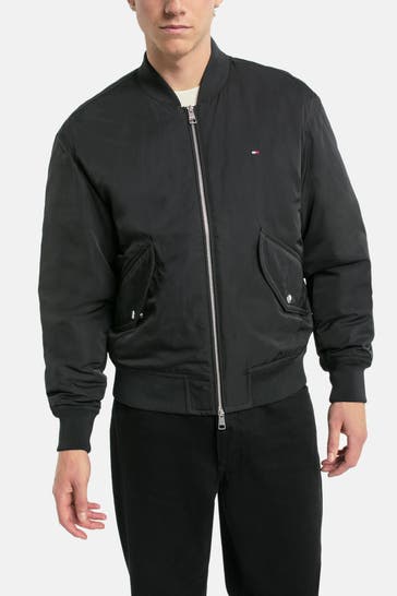 TOMMY HILFIGER Bomberjacke 'Authentic' schwarz