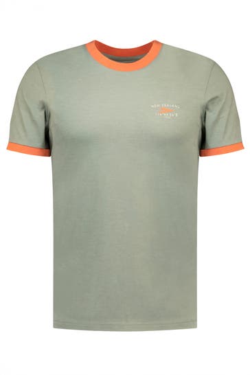 NEW ZEALAND AUCKLAND T-Shirt graugrün