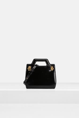 FERRAGAMO Handtasche schwarz