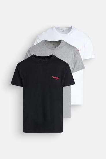 WRANGLER - 3er-Pack T-Shirts mehrfarbig
