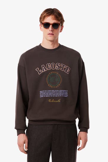 LACOSTE Sweatshirt dunkelbraun