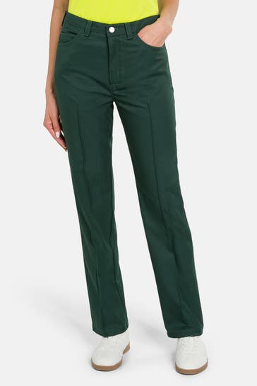 LACOSTE Stoffhose waldgrün