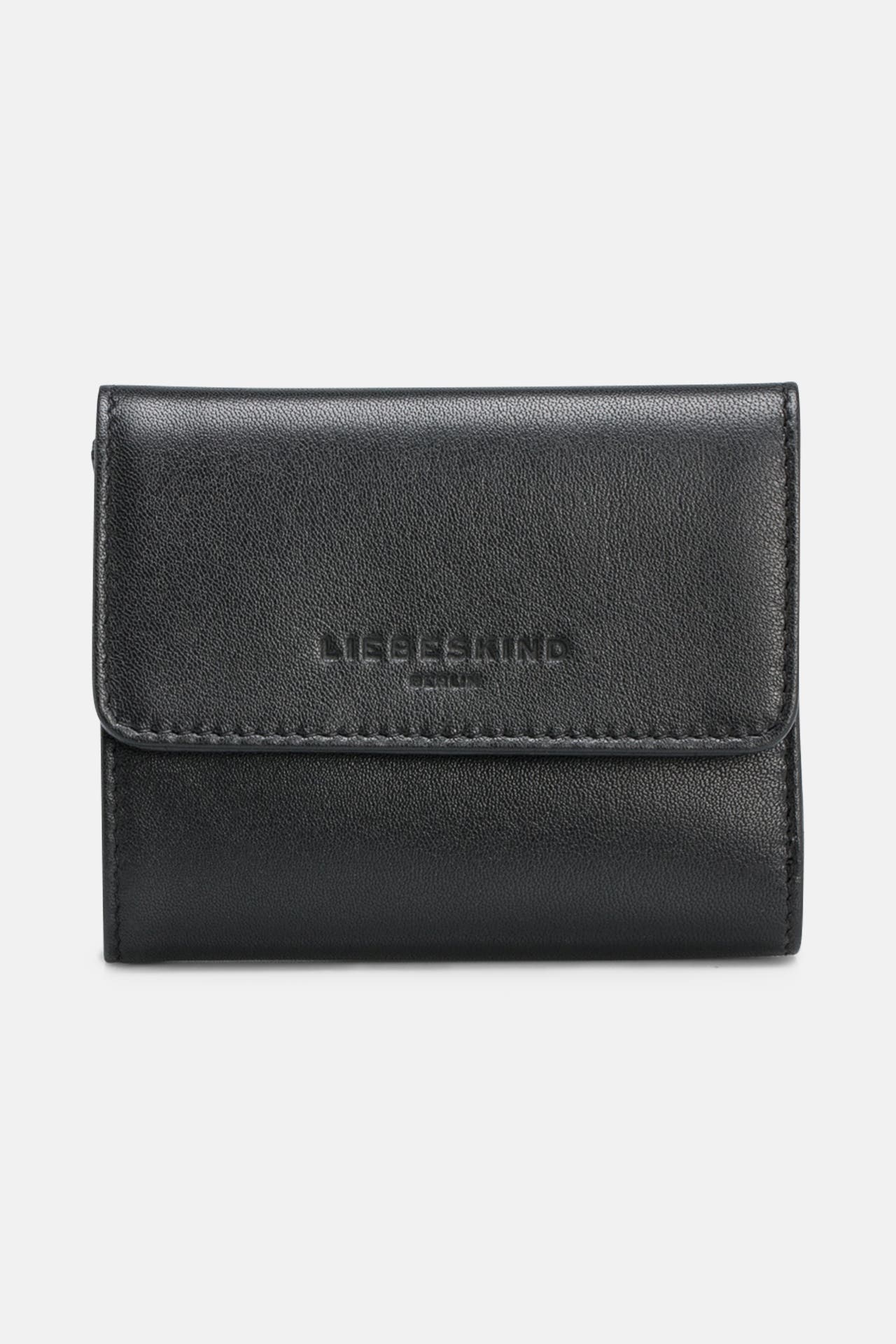 LIEBESKIND BERLIN Ledergeldbörse schwarz, Bild 1