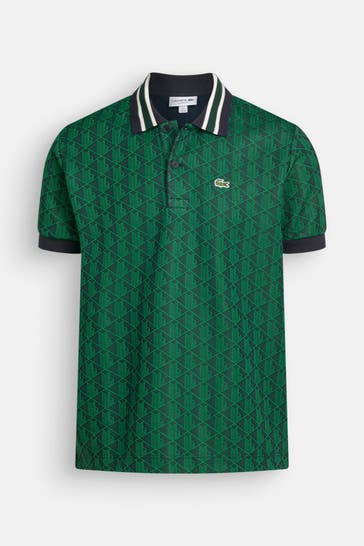 LACOSTE Polo-Shirt gemustert