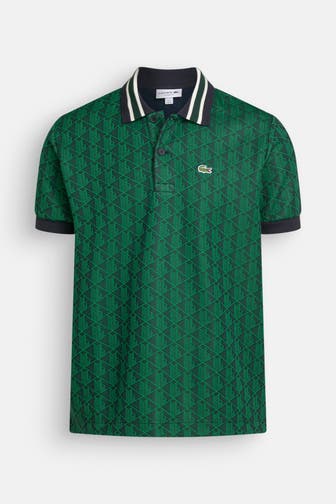 LACOSTE Polo-Shirt gemustert