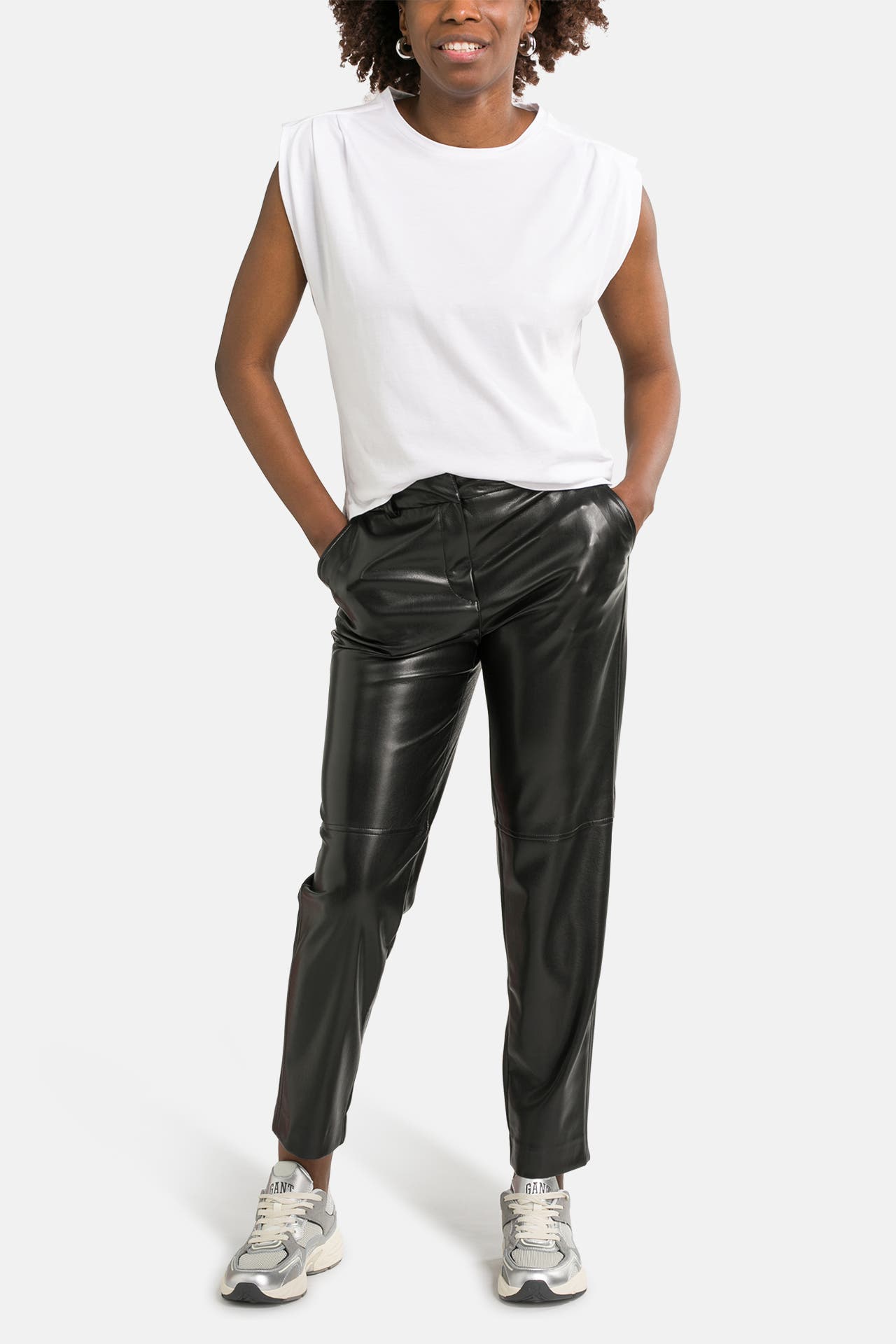 COMMA, Kunstlederhose schwarz, Bild 1