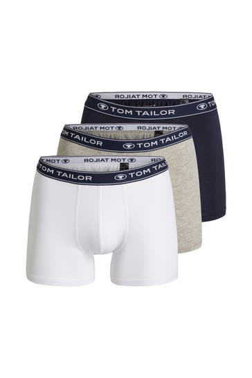 TOM TAILOR 3er-Pack Boxer Trunks mehrfarbig