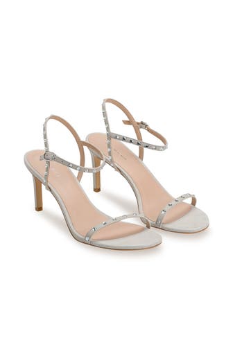 STUART WEITZMAN Sandaletten 'Dancer 80' hellgrau