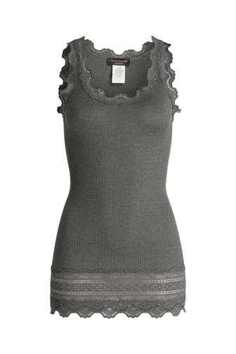 ROSEMUNDE Seidenmix-Top dunkelgrau