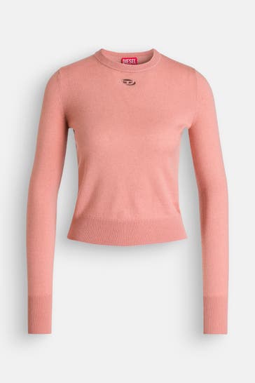 DIESEL Wollmix-Pullover koralle