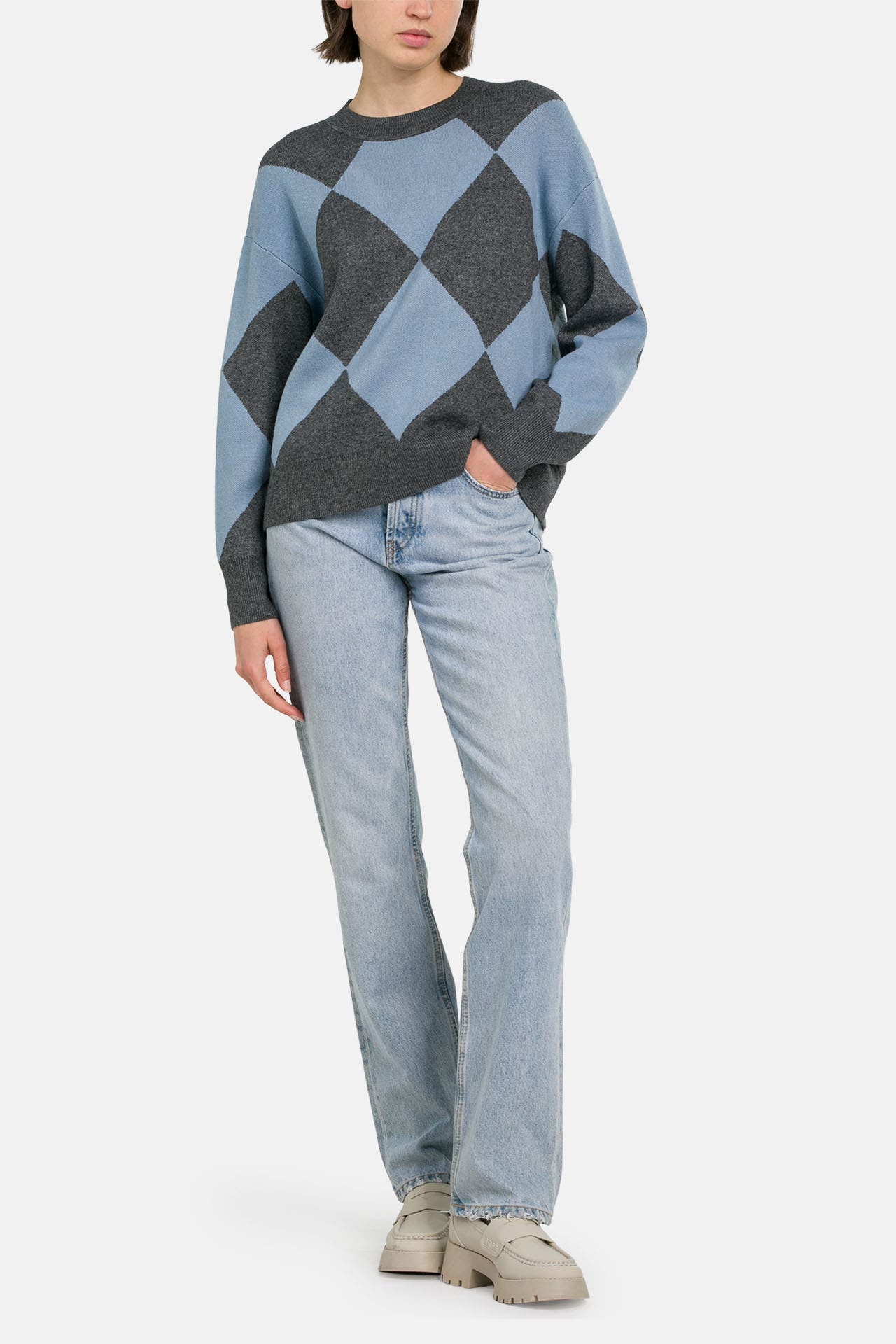 MARC O'POLO DENIM Strickpullover gemustert, Bild 1
