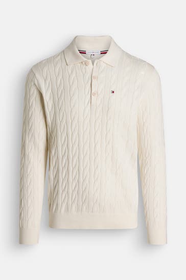 TOMMY HILFIGER Strickpullover ecru