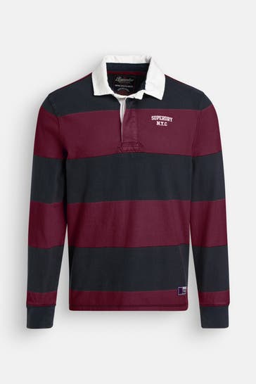 SUPERDRY Langarm-Polo mehrfarbig
