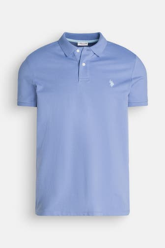 U.S. POLO ASSN. Polo-Shirt taubenblau