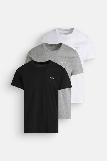 DKNY Pack of 3 'Giants' T-Shirts, multicoloured