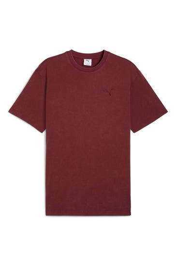 PUMA T-Shirt rotbraun