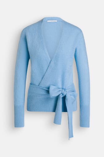 HERZENSANGELEGENHEIT Kaschmirmix-Pullover hellblau