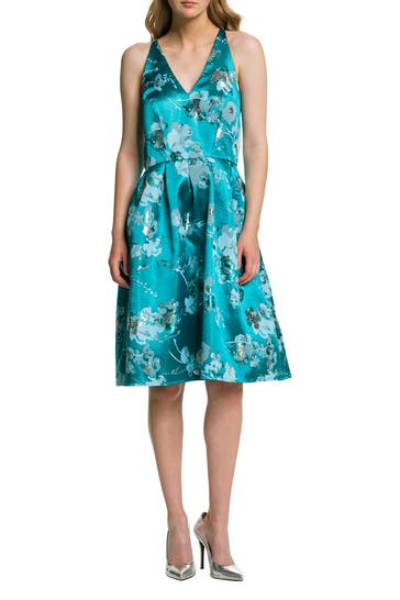 VERA MONT Kleid petrol gemustert