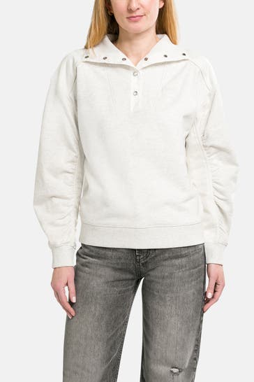 BOSS ORANGE Sweatshirt 'Ehybra' hellgrau