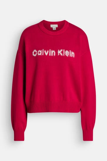 CALVIN KLEIN Strickpullover rot