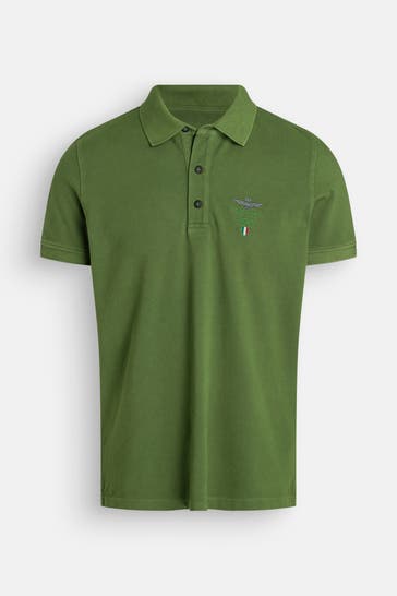 AERONAUTICA MILITARE Polo-Shirt dunkelgrün