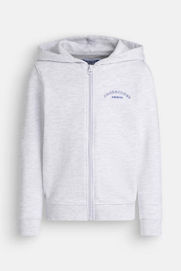 JACK & JONES Sweatjacke weiß