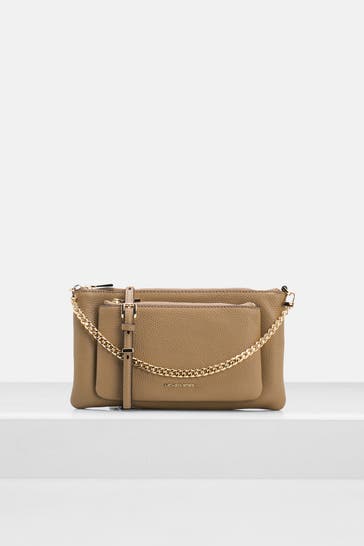 MICHAEL MICHAEL KORS Schultertasche 'Jet Set' beige