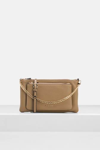 MICHAEL MICHAEL KORS Schultertasche 'Jet Set' beige