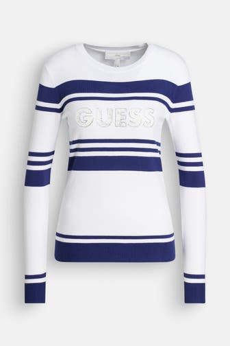 GUESS Strickshirt 'Macy' zweifarbig