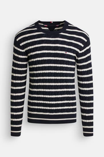 TOMMY HILFIGER Strickpullover gestreift