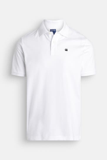 G-STAR Polo-Shirt 'Oluv' weiß