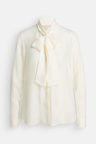 MICHAEL MICHAEL KORS Seidenmix-Bluse creme
