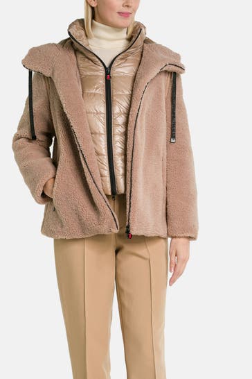 FRIEDA & FREDDIES NY Teddyfell-Jacke hellbraun