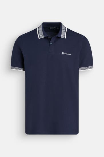 BEN SHERMAN Polo-Shirt dunkelblau