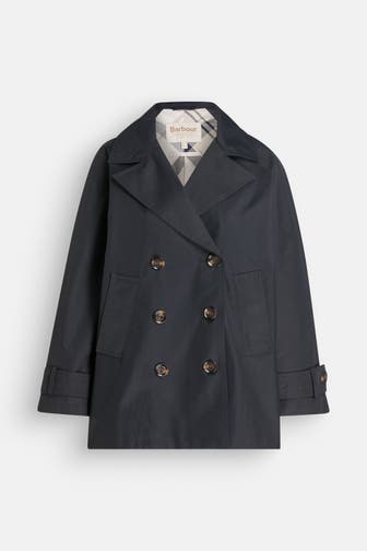 BARBOUR Kurz-Trenchcoat 'Maisy Sproof' navy