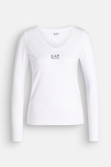 EA7 Longsleeve weiß