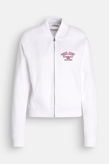 GUESS Sweatjacke weiß