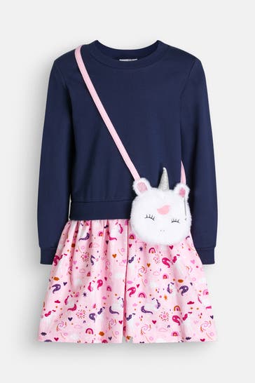 HAPPY GIRLS Sweatkleid gemustert