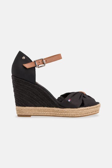 TOMMY HILFIGER Wedges 'Elena' schwarz