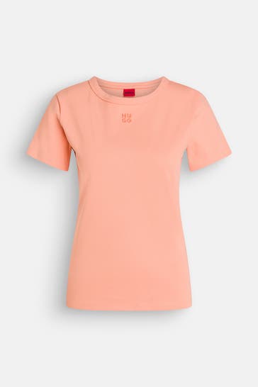 HUGO T-Shirt 'Deloris' pfirsich