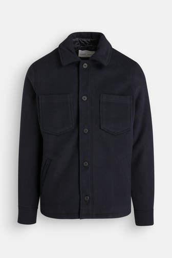 SAMSØE & SAMSØE Wollmixjacke dunkellila