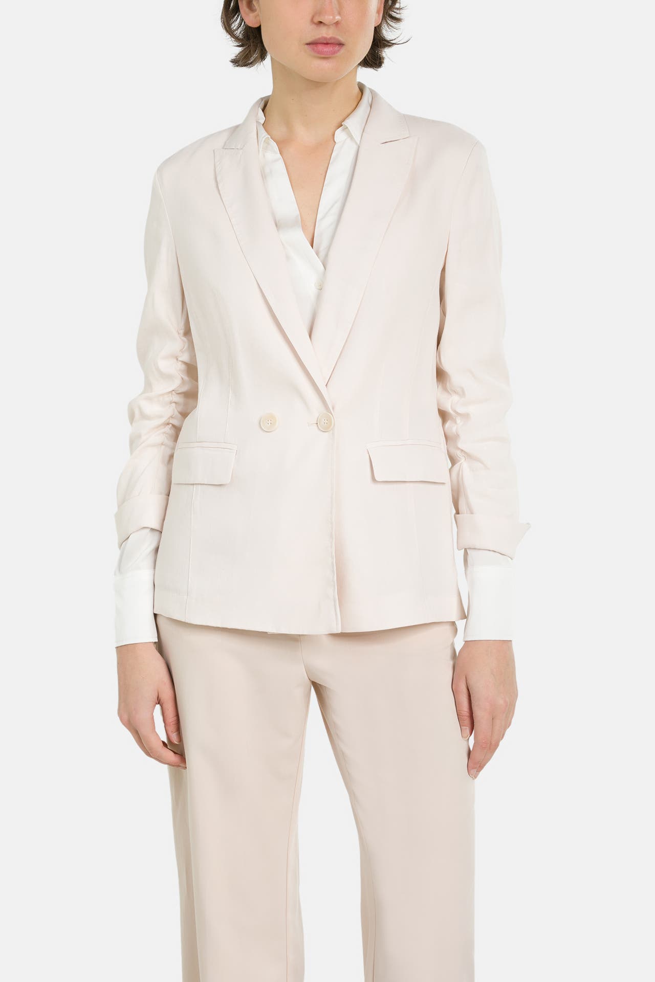MARC CAIN Leinenmix-Blazer beige, Bild 1